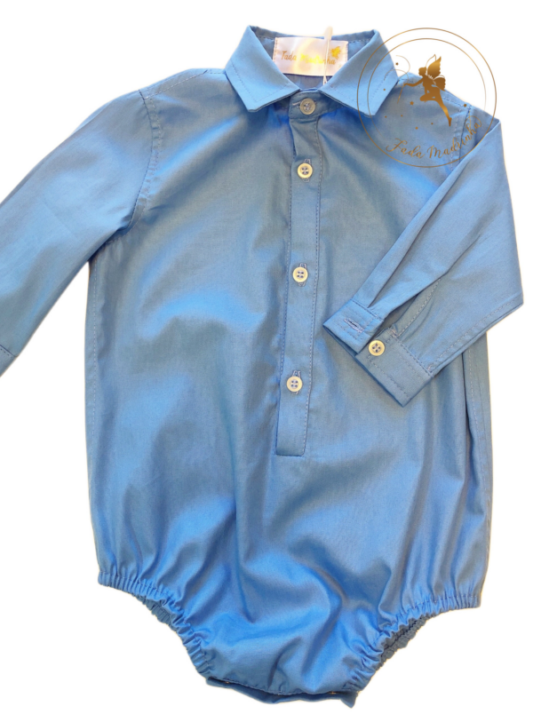 Body Masculino CLASSICO Azul