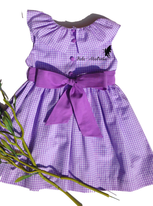 Vestido REALEZA, Xadrez lavanda - Imagem 2