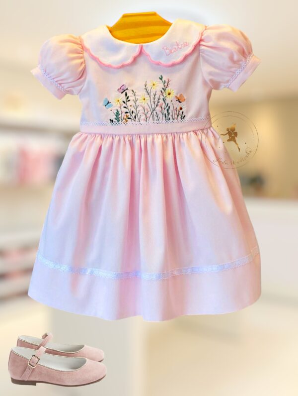 Vestido Princesa Daisy Rosa