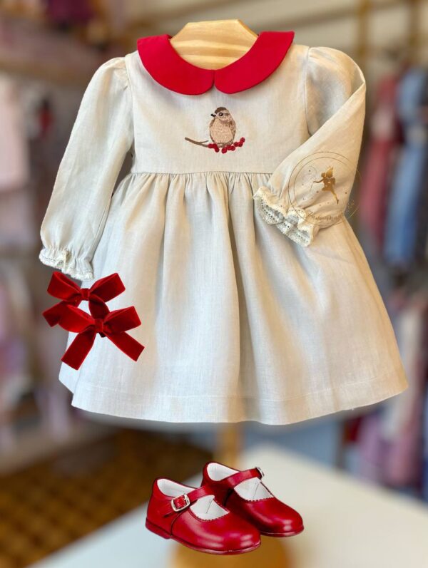 Vestido Linho Bird