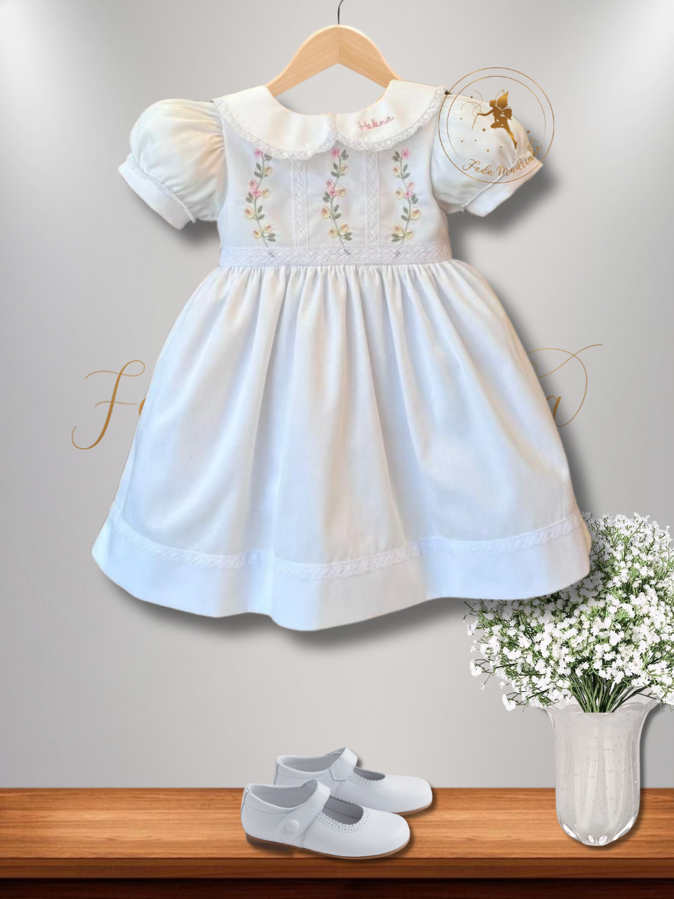 Vestido Princesa Rococó Branco - Imagem 2